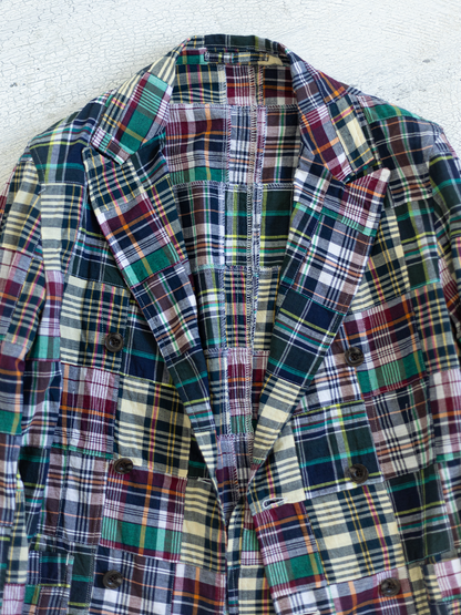 Comfortable Jacket Madras Patchwork