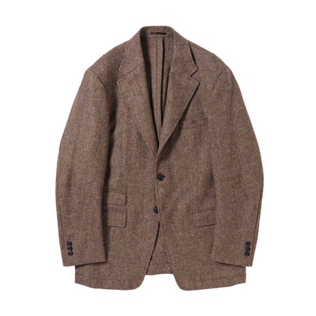 DARK BROWN HERRINGBONE / 44