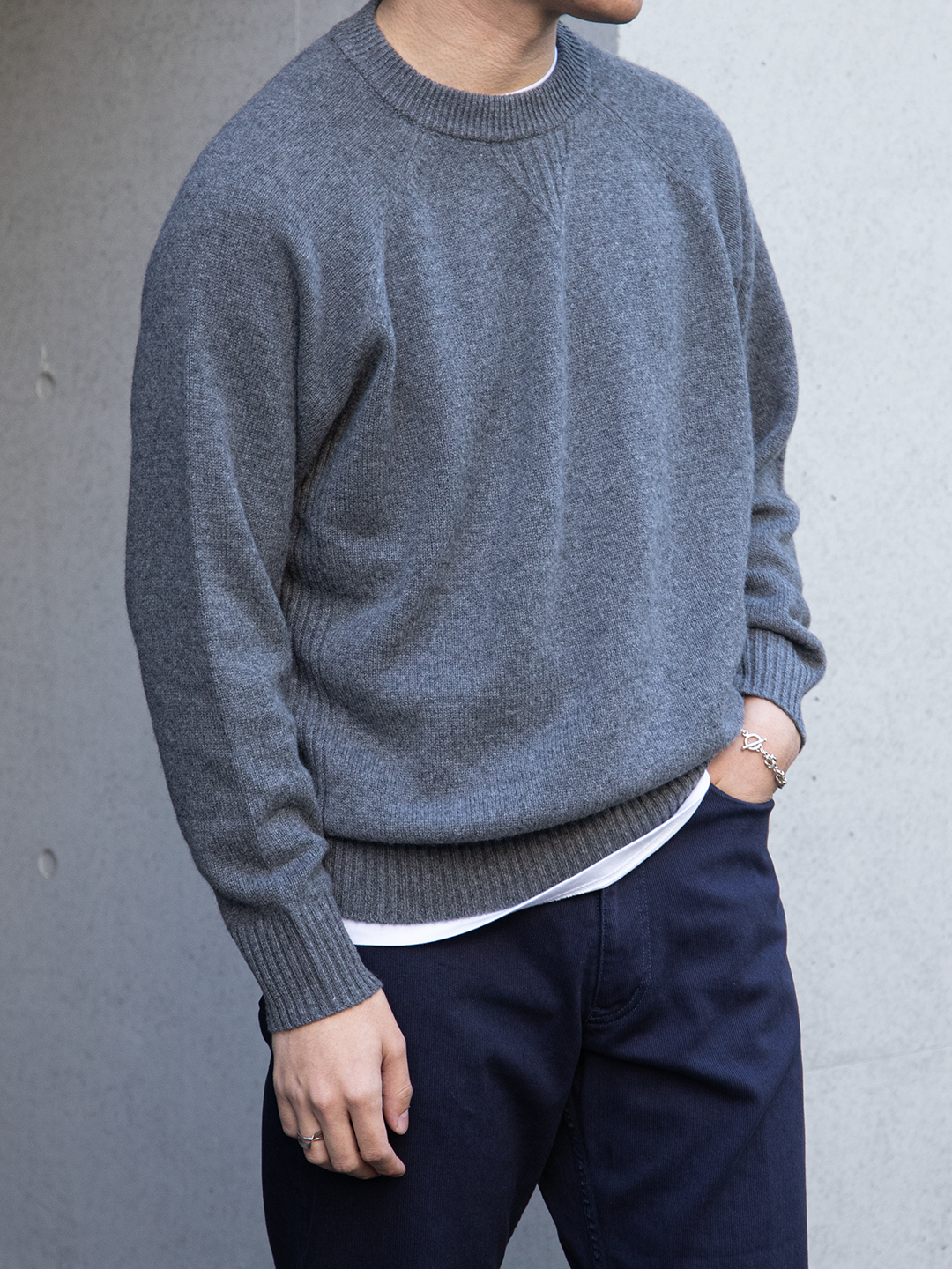 Ivy Crew Neck Cashmere Sweater