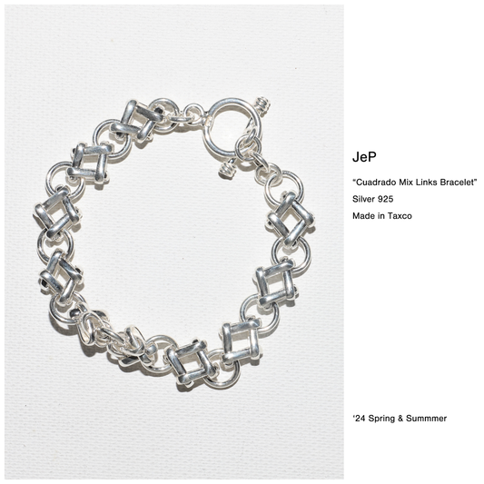 【JeP】Quadrado Mix Links Bracelet